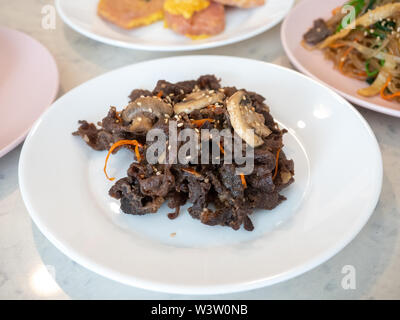 Bulgogi, des plats coréens Banque D'Images