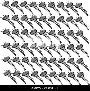 Papier peint, clarinette, vector illustration sur fond blanc. Illustration de Vecteur