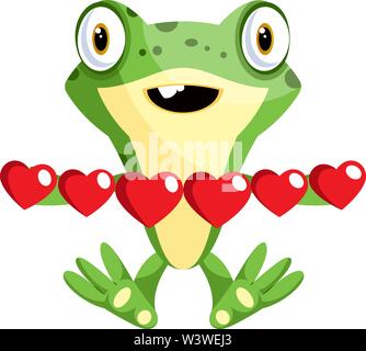 Grenouille Amoureuse Image Vectorielle Stock Alamy