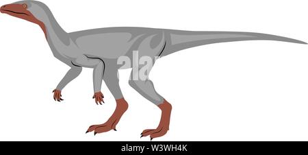 Eoraptor, illustration, vecteur sur fond blanc. Illustration de Vecteur
