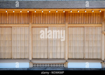 La façade traditionnelle de bâtiment japonais à Nagoya Banque D'Images