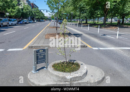 Portland, Oregon - 29 juin 2019 : Fin de l'usine, le parc le plus petit du monde Banque D'Images