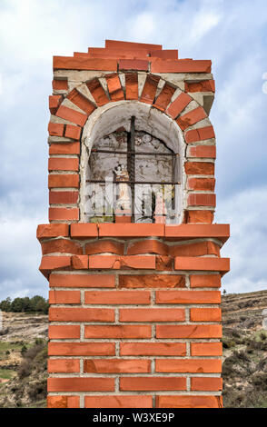 Route de culte, Montes Universales, près de village de Frias de Albarracin, province de Teruel, Aragon, Espagne Banque D'Images