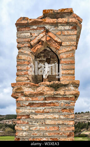 Route de culte, Montes Universales, près de village de Frias de Albarracin, province de Teruel, Aragon, Espagne Banque D'Images