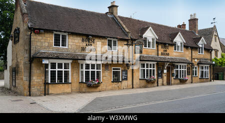 Cotswold pittoresques cottages en pierre à Broadway dans le Worcestershire Banque D'Images