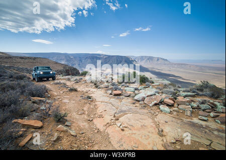 Tankwa Karoo National Park, Northern Cape, Afrique du Sud est le foyer de plusieurs 4x4 pour sortir des sentiers battus et explorer cette belle terre aride Banque D'Images