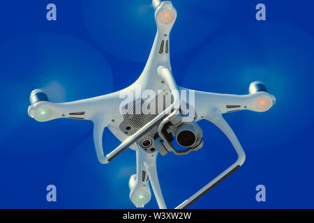 DJI Phantom en vol 4 Banque D'Images