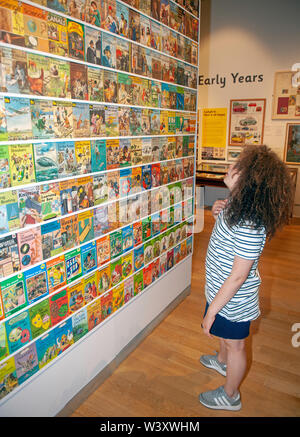 Ladybird books exhibition à New Walk Museum à Leicester, Royaume-Uni Banque D'Images