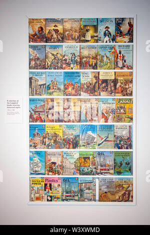 Ladybird books exhibition à New Walk Museum à Leicester, Royaume-Uni Banque D'Images