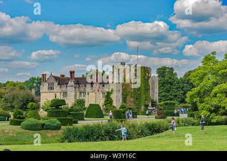 Vues de la ville historique de Hever Castle, Kent, Royaume-Uni Banque D'Images