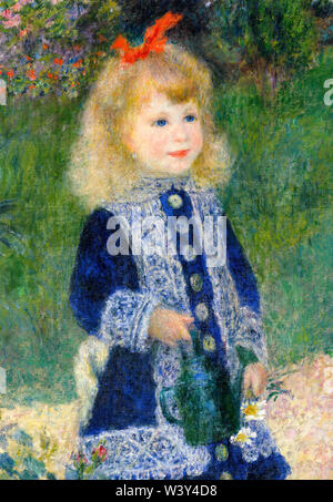 Pierre-Auguste Renoir, une fille avec un arrosoir, détail, 1876 peinture Banque D'Images