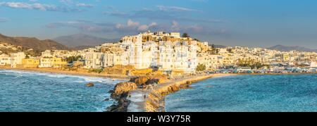 La ville de Naxos, Naxos, Cyclades, Grèce Banque D'Images