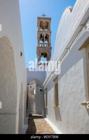 Monastère de Panagia Tourliani, Ano Mera, Mykonos, Cyclades, Grèce Banque D'Images