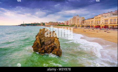 France, Aquitaine, Pyrénées Atlantiques, Biarritz. Banque D'Images