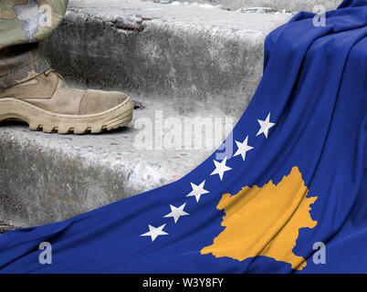 Concept militaire de l'historique du drapeau du Kosovo