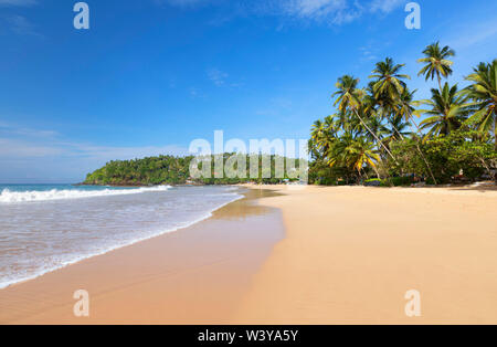 La plage de Mirissa, Province du Sud, Sri Lanka Banque D'Images