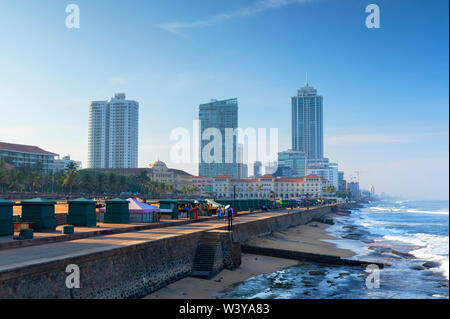 Galle Face Green et Galle Face Plage, Colombo, Sri Lanka Banque D'Images