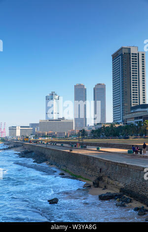 Galle Face Green et Galle Face Plage, Colombo, Sri Lanka Banque D'Images