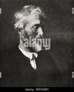 Thomas Carlyle, 1795-1881. . Origine écossaise, historien et essayiste français. Du portrait par G.F.Watts. Banque D'Images