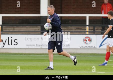 Hereford FC v Cheltenham Town FC à Edgar Street (l'avant-saison Friendly - 17 juillet 2019) - Michael Duff Photo par Antony Thompson - Mille mot moi Banque D'Images