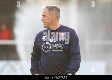 Hereford FC v Cheltenham Town FC à Edgar Street (l'avant-saison Friendly - 17 juillet 2019) - Michael Duff Photo par Antony Thompson - Mille mot moi Banque D'Images