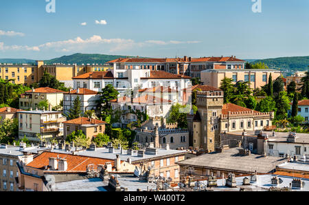 Vue aérienne de l'Observatoire Astronomique de Trieste (Italie) Banque D'Images