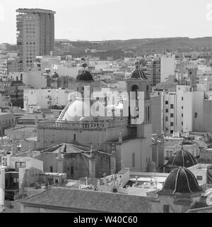 Co-cathédrale de Saint Nicolas de Bari, la cathédrale d'Alicante. Banque D'Images