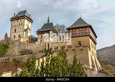 République tchèque. Le Château de Karlstejn Banque D'Images