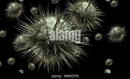 Close up image of abstract cellules virus Banque D'Images