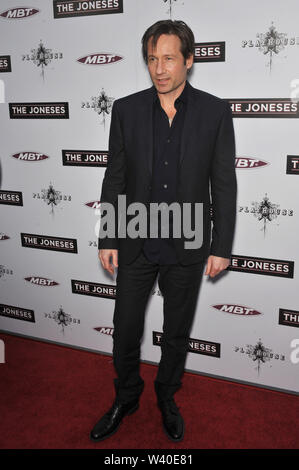 LOS ANGELES, CA. 08 avril 2010 : David Duchovny au Los Angeles première de son nouveau film 'The Joneses' à l'Arclight Theatre, à Hollywood. © 2010 Paul Smith / Featureflash Banque D'Images