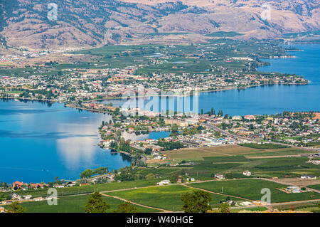 Le Canada, la Colombie-Britannique, de l'Okanagan, le lac Osoyoos Banque D'Images