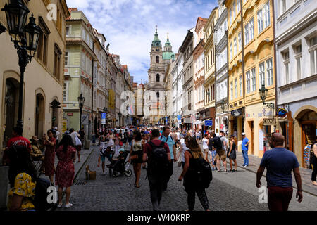 Près de pont Charles à Prague, République Tchèque Banque D'Images