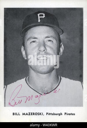 Bill Mazeroski, star de baseball avec les Pirates de Pittsburgh dans les années 1960 Banque D'Images