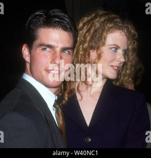 Tom Cruise Nicole Kidman 1990 Photo de Michael Ferguson/CelebrityArchaeology.com Banque D'Images