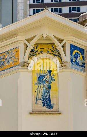 Détail de la Maison-musée Dr Anastácio Gonçalves , ou Casa de Malhoa dans la paroisse de São Sebastião da Pedreira , Lisbonne Banque D'Images