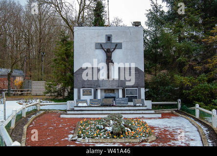 World War 2 reliques à l'église Saint-Jean-Baptiste (Eperlecques Bunker) en France Banque D'Images