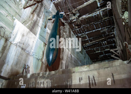 World War 2 reliques à l'église Saint-Jean-Baptiste (Eperlecques Bunker) en France Banque D'Images