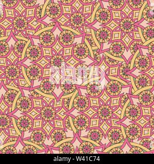 Résumé motif transparent des mandalas dessiné à la main dans de belles couleurs Illustration de Vecteur