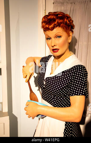 Lucille Ball dans le musée Madame Tussauds de New York Banque D'Images