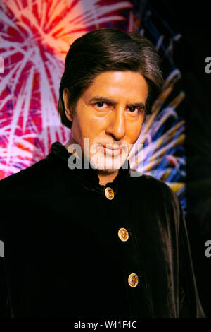 Amitabh Bachchan dans Madame Tussauds de New York Banque D'Images