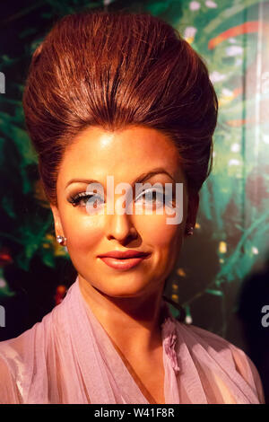 Aishwarya Rai dans le musée Madame Tussauds de New York Banque D'Images