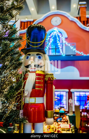 Casse-noix de Noël, d'un soldat qui monte la garde. Banque D'Images