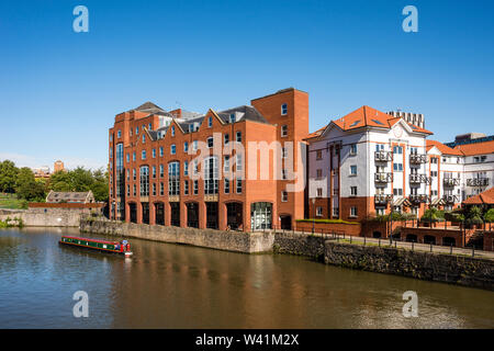 Développement d'un port flottant, Bristol, Royaume-Uni Banque D'Images