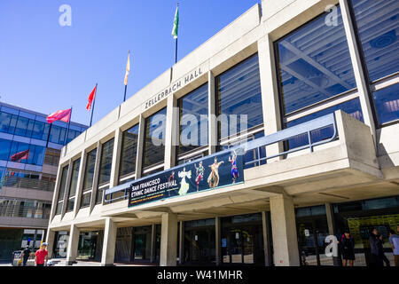 Juillet 13, 2019 Berkeley / CA / USA - Zellerbach Hall, une facilité de performance de plusieurs théâtres, dans le campus de l'université de Berkeley Banque D'Images