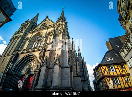 Vannes. La cathédrale Saint-Pierre, Morbihan, Bretagne, France Banque D'Images