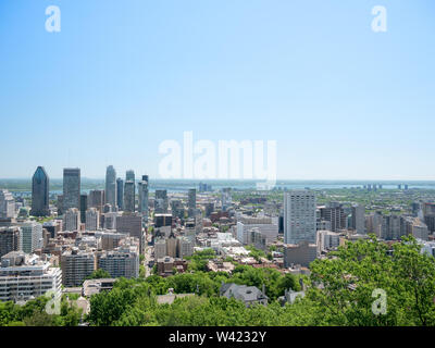 Vue panoramique de Montréal, Canada, dans le milieu de l'été Banque D'Images