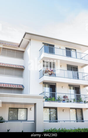 Vue sur le grand balcon de la Heath Hotel Banque D'Images
