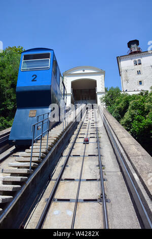 Funiculaire de Zagreb, Zagrebačka uspinjača, Zagreb, Croatie, Europe Banque D'Images