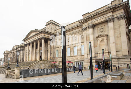 Bibliothèque centrale de Liverpool Banque D'Images