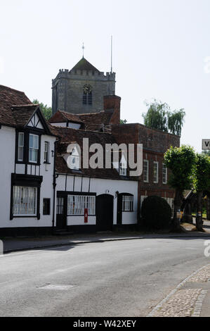 View High Street, Dorchester on Thames, Oxfordshire Banque D'Images